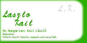 laszlo kail business card