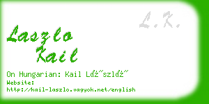 laszlo kail business card